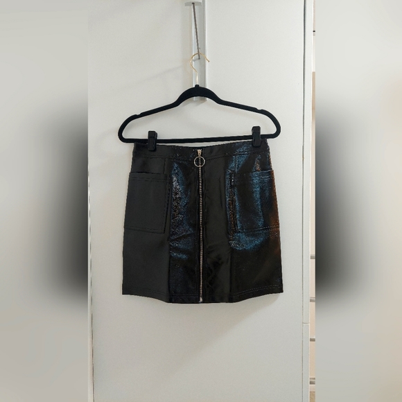 Black Patent Skirt - Picture 1 of 3